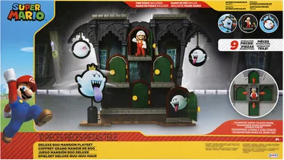 Obrázok produktu pre Nintendo Super Mario Buu Huu House Deluxe hracia súprava vrátane figúrky Maria, 6 cm