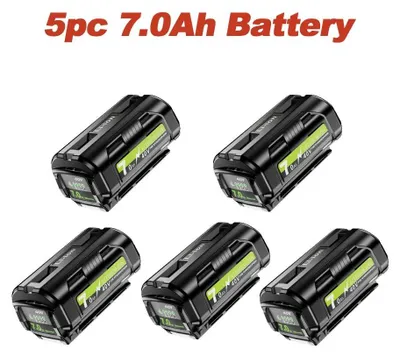 Immagine prodotto di Batteria di ricambio da 40 V - OP4050/RY40200 - 7,0 Ah 7000 mAh - agli ioni di litio - confezione da 5 - grigio