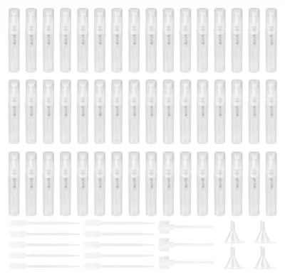 Obrázok produktu pre Solidchoice – Súprava 100 malých fľaštičiek s objemom 3 ml, priehľadné, vhodné na parfumy