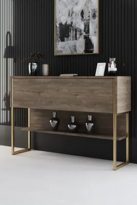 Produktbild von Skye Decor, Luxe - Gold, Walnut, Kommoden, Gold, 120 x 80 x 30 cm