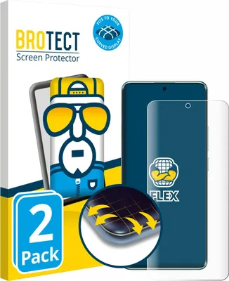Produktbild von 2x BROTECT Fullscreen Schutzfolie für Xiaomi Redmi Note 14 Pro 5G Displayschutz Folie Fullcover Klar Transparent