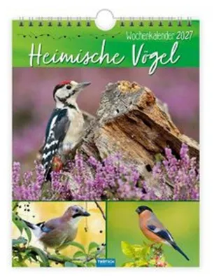 Produktbild von TRÖTSCH - Wochenkalender zum Hängen Heimische Vögel 2027