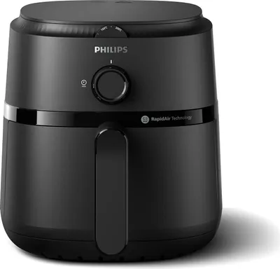 Produktbild von Philips Fritteuse der Serie 1000 NA120/00, Einzelgert, 4,2 l, Standgert, 1500 W, Heiluftfritteuse, Schwarz