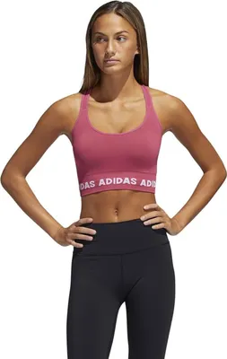Zdjęcie produktu dla Top damski Adidas Aeroknit sportowy biustonosz różowy XS