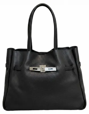 Produktbild von Handtasche Marcella, aus Dollar-Leder, hergestellt in Italien, Marke Chiara Ferretti, Farbe: Hellbeige