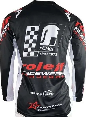 Produktbild von RO8700 MX Shirt schwarz/weiss Motocross- Shirt  Roleff Größe: M,