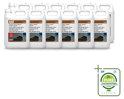 Produktbild von 12 x HG Natuurstein Reiniger Glanz - 5 L - Großpackung - 12 Stücke