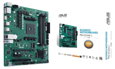 Produktbild von PRO B550M-C/CSM (grün/schwarz)