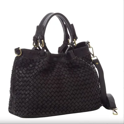 Produktbild von BZNA Handtasche Ronja schwarz Designer Umhängetasche Shopper