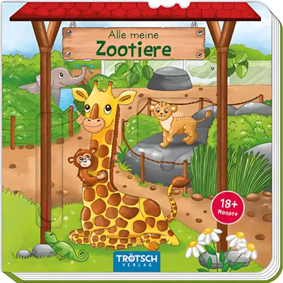 Produktbild von Trötsch Pappenbuch Alle meine Zootiere