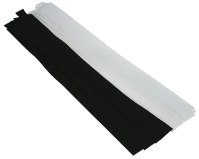 Produktbild von Klettverschluss Kabelbinder Satz 10 teilig Klettband schwarz weiss