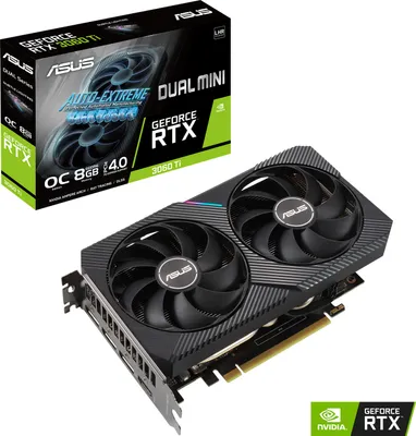 Produktbild von ASUS DUAL-RTX3060TI-O8G-MINI-V2 - Grafikkarten