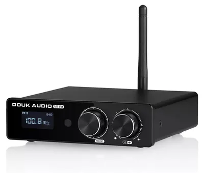 Image de Amplificateur numérique compact - 2x50W - Bluetooth 5.1 - Radio FM et entrées AUX