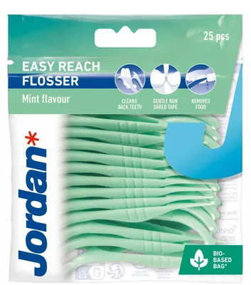 Produktbild von Jordan Zahnseide Easy Reach Flosser, 25 Stück