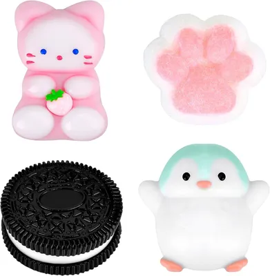 Productafbeelding van Kattenpoot Knijpspeelgoed - Taba kattenpoot kat pinguïn fidget toys - Kawaii dier knijpspeelgoed cat paw speelgoed