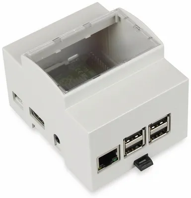 Produktbild von Raspberry Hutschienen Gehäuse für 3, 2B, B+ RB-Case+07 (RB-Case+07)