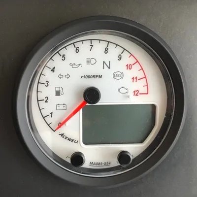 Produktbild von ACEWELL Analog DZM 12000rpm Digital Tacho