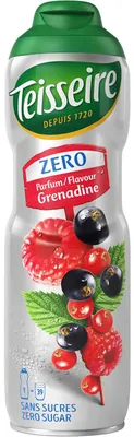 Zdjęcie produktu dla Syrop do napojów Teisseire Grenadine 0% - 600 ml (1 opakowanie)