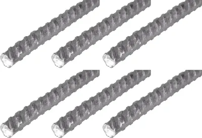 Produktbild von Alberts 6 x Beton-Riffelstahl, Stahl roh, Durchmesser Ø6 mm, Länge 1 m