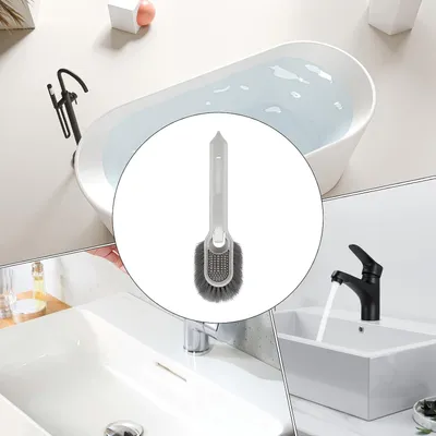 Produktbild von Spülbürste mit Seifenspender für Küche und Haushalt – Mehrzweck-Spülstab mit Hartborsten für Spüle, Arbeitsplatte, Bad, Dusche, Badewanne und Kühlschrank