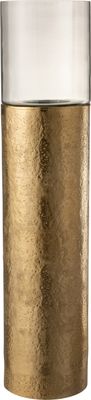 Windlicht Mila Aluminium/Glas Gold