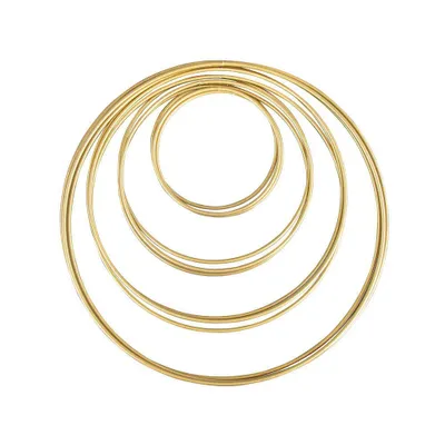 Produktbild von Rayher Metallringe-Set beschichtet gold