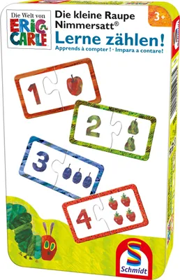 Image de Schmidt Jeux Schmidt Jeux La petite chenille Nimmersatt, Apprends à compter  51238