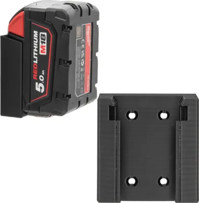 Produktbild von Akku Halter für Milwaukee M18 Halterung Akkuhalter Wandhalter Wandhalterung 18V