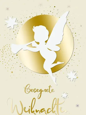 Produktbild von Gesegnete Weihnachten - Glückwunschkarten im Format 11,5 x 17 cm