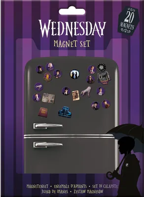 Zdjęcie produktu dla Magnesy na lodówkę Wednesday (20 szt.)