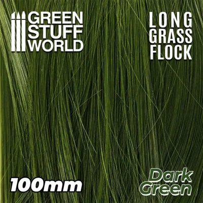 Produktbild von Green Stuff World - Long Grass Flock, Dunkelgrün