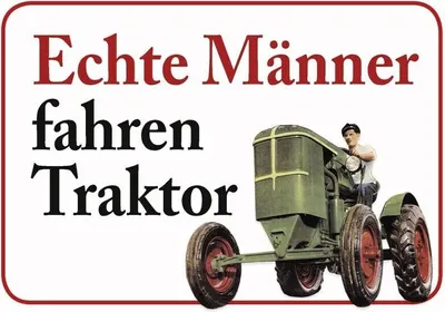Produktbild von Kulthänger Blechschild Traktor fahren KH 035