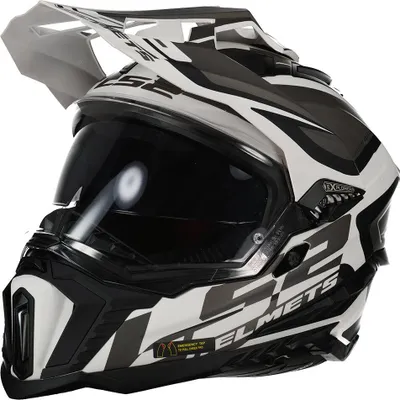 Immagine prodotto di Casco da motocross LS2 MX701 Explorer Alter Matt, nero opaco/bianco, L (59/60)