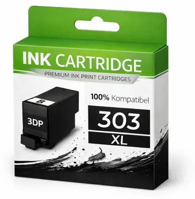 Produktbild von XL Tintenpatrone 303XLK T6N04AE für HP Schwarz Tonerkartusche wie Original Tango X Envy Photo 6220 6222 6230 6232 6234 6252 6255 6258 7120 7130 7132