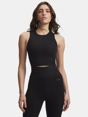 Obrázok produktu pre Bezšvové bavlnené tričko bez rukávov Under Armour – farba: čierna, veľkosť: XL