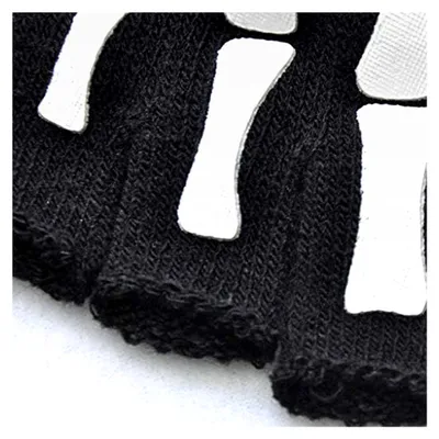 Produktbild von Halbfingerhandschuhe mit Skelett- und Schädelmuster für Erwachsene zu Halloween