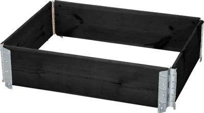 Produktbild von SIENA GARDEN Hochbeet stapelbar 80 x 60 x 19,5 cm, schwarz