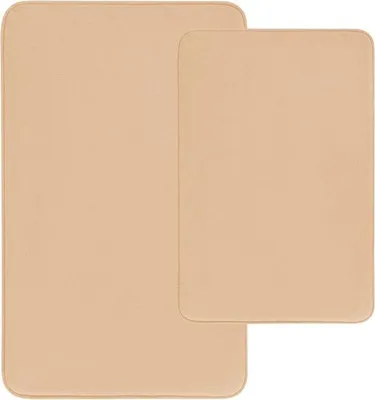 Produktbild von Famanu Badmatte antirutsch, 88 x 40 cm, extra lang, schimmelbeständig, maschinenwaschbar, weiß