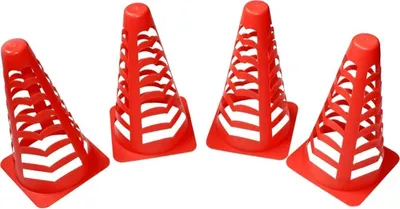 Zdjęcie produktu dla Zestaw 4 miękkich pachołków MASTER - 22 cm