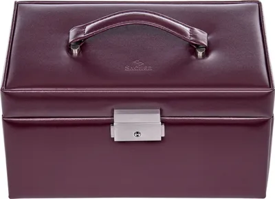 Produktbild von Sacher Schmuckschatulle New Classic Jewellery Case Eva Bordeaux weinrot