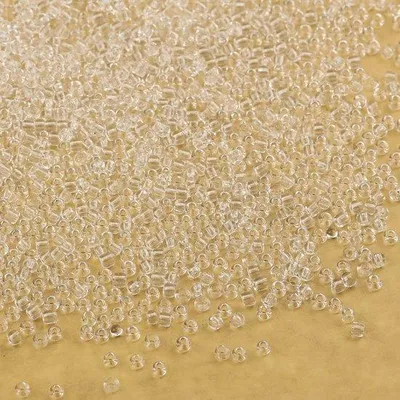 Image de Perles de verre transparentes de 3 mm, taille 8/0, 3 600 pièces/100 grammes, pour bijoux, bracelets, colliers et boucles d'oreilles