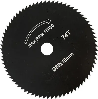 Produktbild von 85 mm Kreissägeblätter Kreissägeblatt für Holz (Mini Handkreissäge) 85x10 mm Z=74