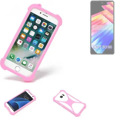 Produktbild von K-S-Trade Handy Hülle kompatibel mit Infinix Hot 30 5g Schutz Hülle Bumper Silikon Schutz Hülle Cover Case Silikoncase Silikonbumper TPU Softcase