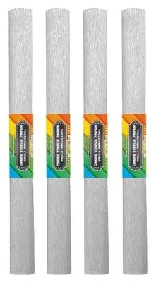 Produktbild von Silbernes Krepppapier (10 Stück) – STARPAK