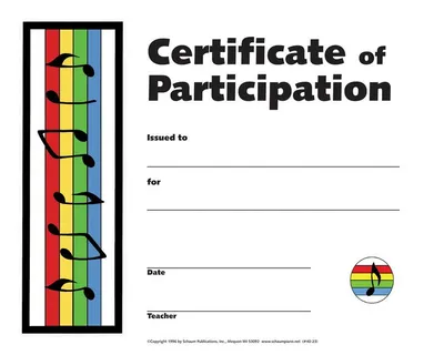 Obrázek produktu pro Certifikát o účasti