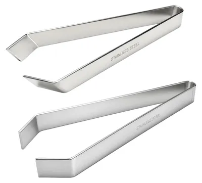 Produktbild von Grätenzange - 2 verschiedene Formen aus Edelstahl - Zum Entfernen von Fischgräten und feinen Resten - 11 cm - 2 Stück