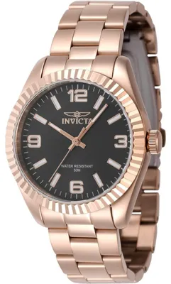 Produktbild von Invicta Specialty 47476 Damenuhr - Quarzwerk - Edelstahl mit schwarzem Zifferblatt - 36 mm