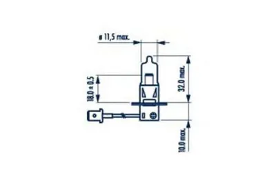 Produktbild von 1x H3 NARVA Lampen Autolampen 12V 55W PK22s 98653