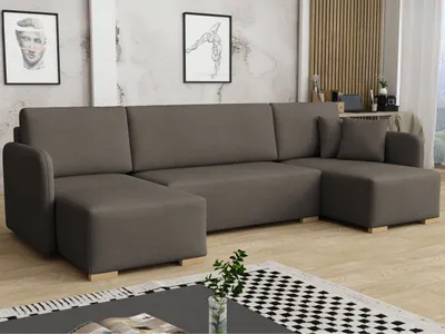 Obrázek produktu pro Sedačka do U na každodenní spaní LUIKA - šedá