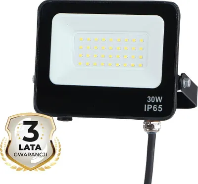 Produktbild von LED Flutlichtstrahler 30W 4000K IP65 schwarz Eko-Light